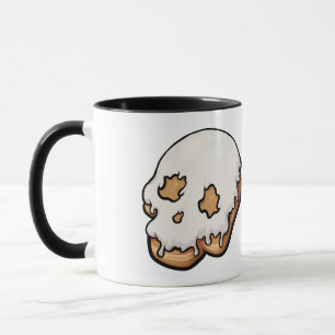 Deathly Sweet Skull Doughnut Mug