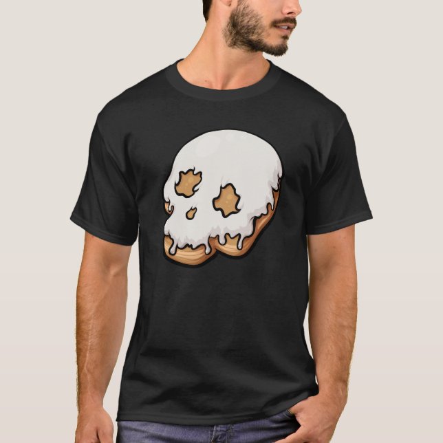 Deathly Sweet Skull Doughnut T-Shirt (Front)