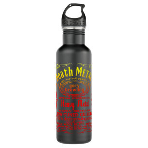 DEATHMETAL HEAVY DEATH METAL for Hard Rock music f 710 Ml Water Bottle