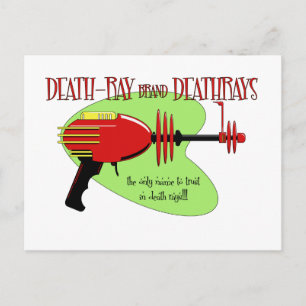 deathray brand deathrays postcard