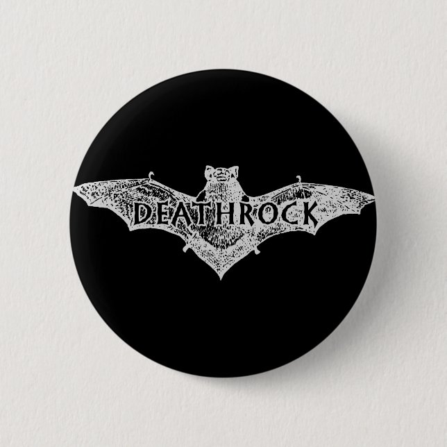 Deathrock Bat 6 Cm Round Badge (Front)