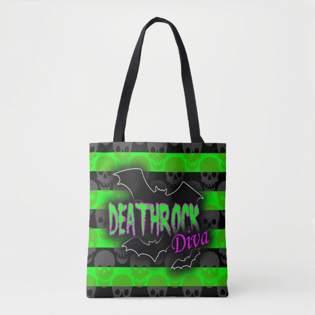 Deathrock Diva Tote Bag (Front)