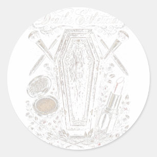 Death's Esthetician Classic Round Sticker