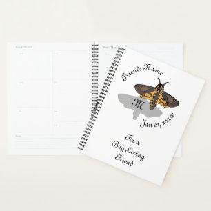 Death's Hawk Head Monogram Planner