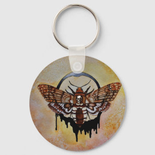 Death's Head Hawk Moth Key Ring