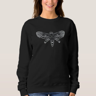 Death's Head Hawkmoth Scary Halloween Sweatshirt