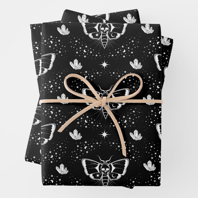 Death's-head hawkmoth  wrapping paper sheet (In situ)