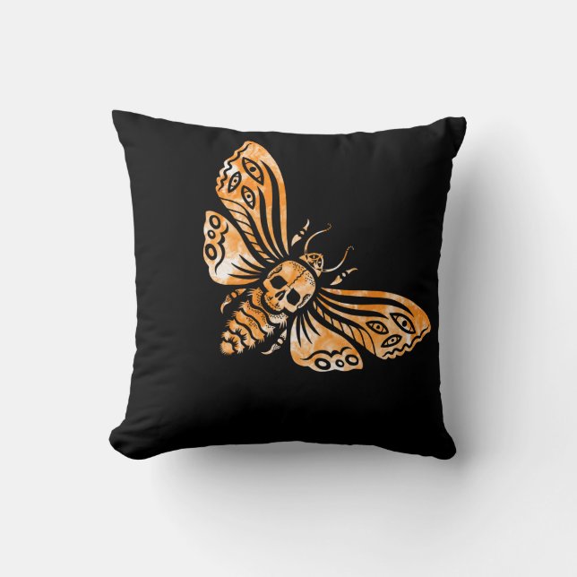 Death's Head Moth  Cushion (Front)
