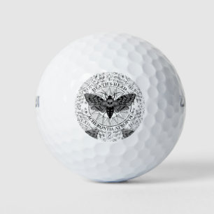 deaths head moth golf balls