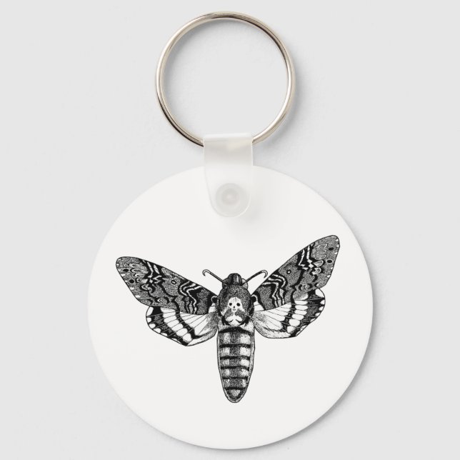 Death's-Head Moth Key Ring (Front)