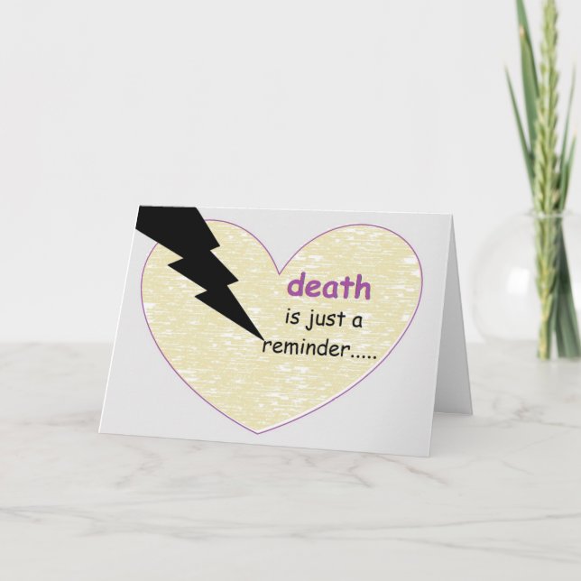 death's reminder...by peacewillow card (Front)
