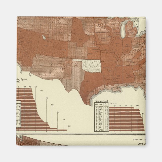 Deaths, respiratory system, consumption magnet (Front)