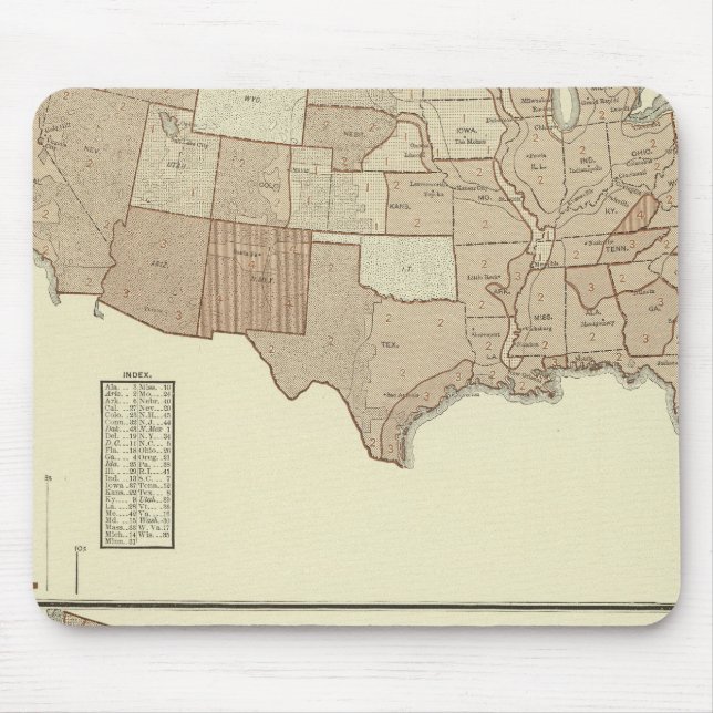 Deaths, whooping cough, measles mouse pad (Front)