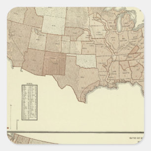 Deaths, whooping cough, measles square sticker