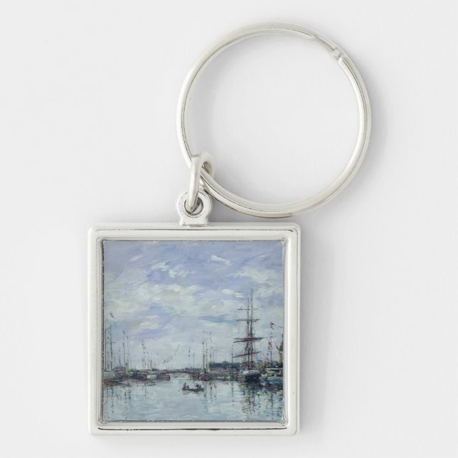 Deauville, the Dock, 1892 Key Ring (Front)