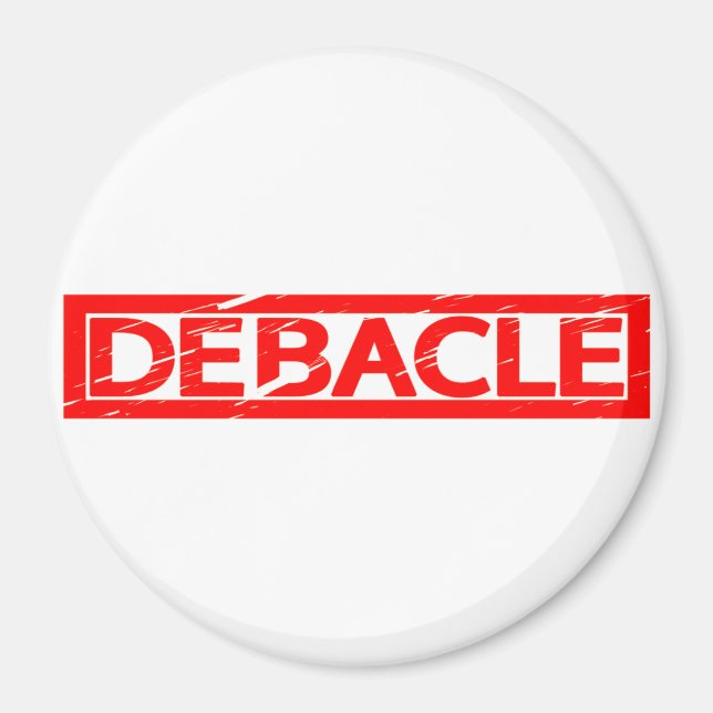 Debacle Stamp Magnet (Front)