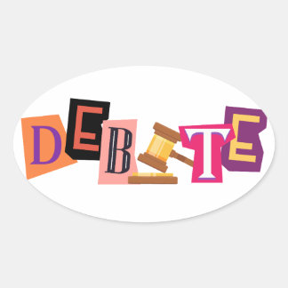 Debate Collage Text Sticker