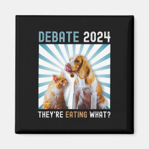 Debate Election 2024 Pets Dog Cat They're Eating W Magnet
