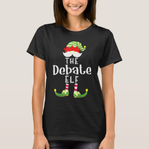 Debate Elf Group Christmas Pajama Party T-Shirt