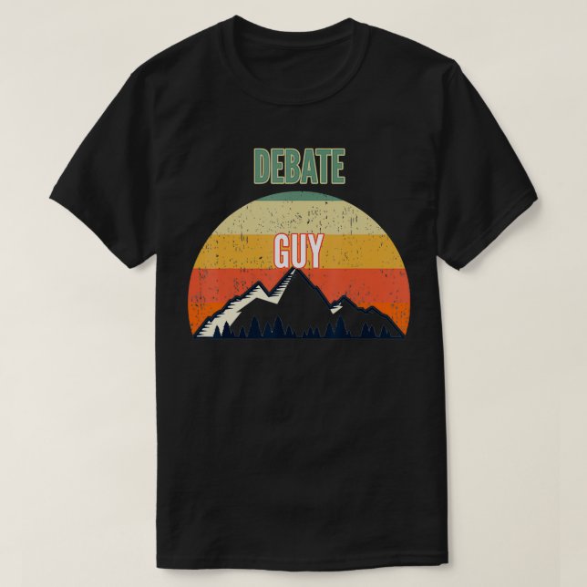 Debate Gift for Men, Debate Guy  T-Shirt (Design Front)