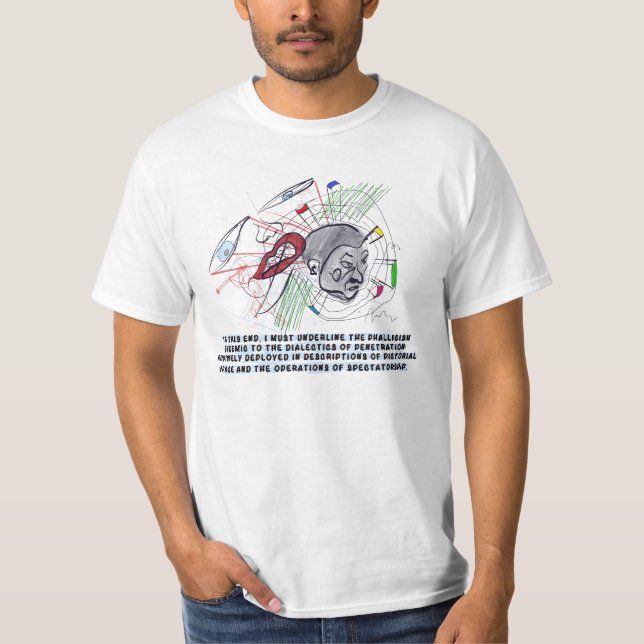 Debate Starter, Funny Academic. Sarcastic  T-Shirt (Front)