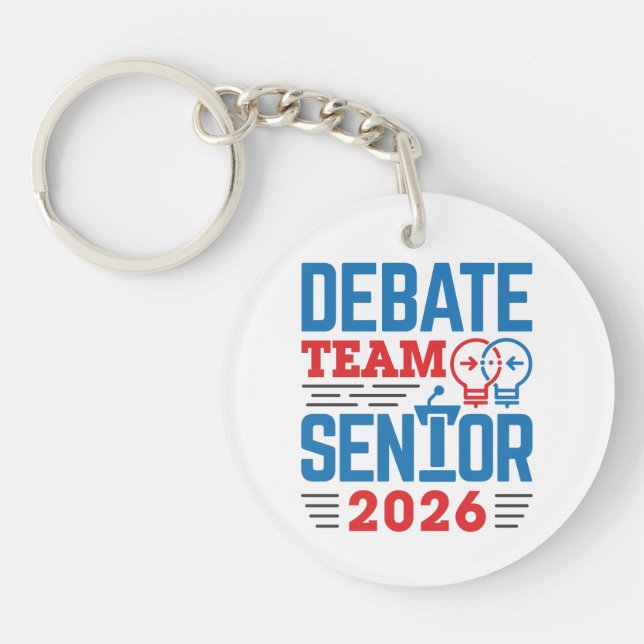 Debate Team Senior 2026 Key Ring (Front)