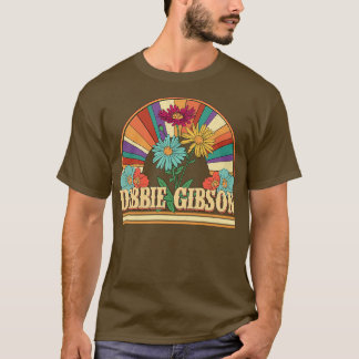 Debbie Flowers Name Gibson Personalised Gifts Retr T-Shirt
