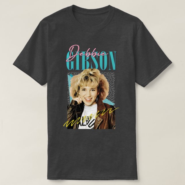 Debbie Gibson 80s Styled Aesthetic Design T-Shirt (Design Front)