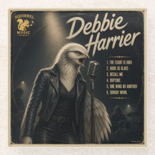 Debbie Harrier Album: a Parody Glass Coaster