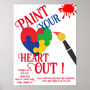 Debi, Paint Your Heart Out! Poster