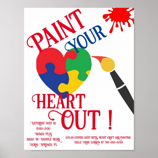 Debi, Paint Your Heart Out! Poster (Front)