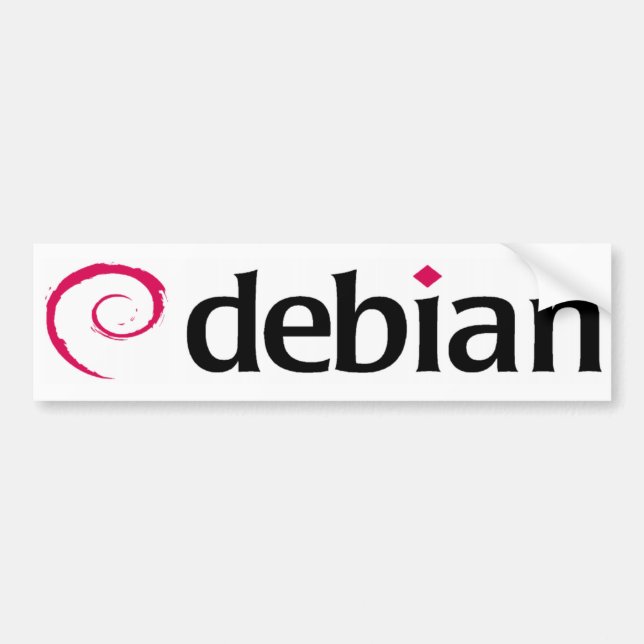 debian Linux Logo Bumper Sticker (Front)