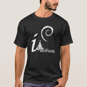 Debian Love - Cool Ice Theme T-Shirt