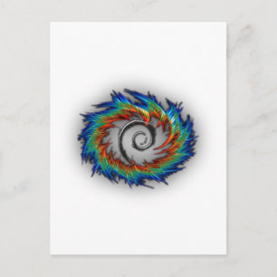 Debian swirl postcard