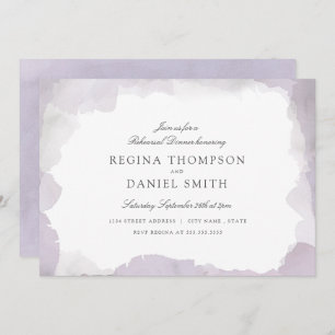 Debonair Lavender Rehearsal Dinner Invitation