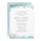 Debonair Turquoise Wedding Invitation