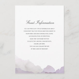 Debonair Wedding Insert