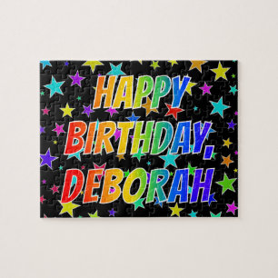"DEBORAH" First Name, Fun "HAPPY BIRTHDAY" Jigsaw Puzzle