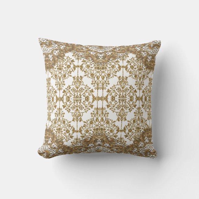 Deborah Layne Victorian Throw Pillow (Front)