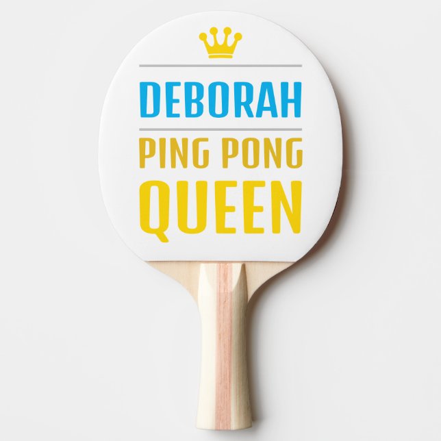Deborah Ping Pong Paddle (Front)