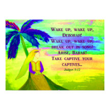 Deborah under Palm Tree