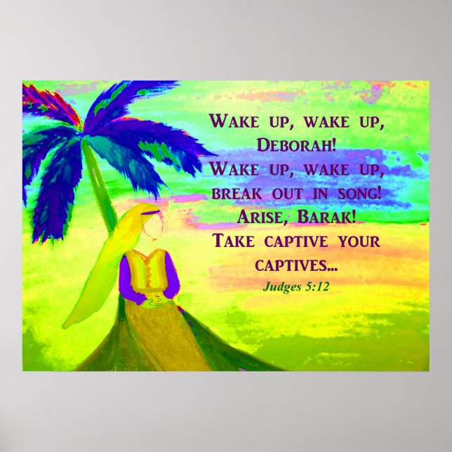 Deborah under Palm Tree Poster (Front)