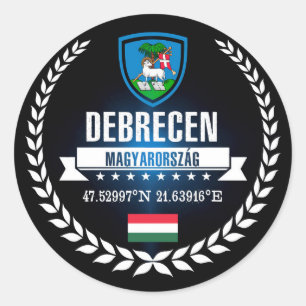 Debrecen Classic Round Sticker