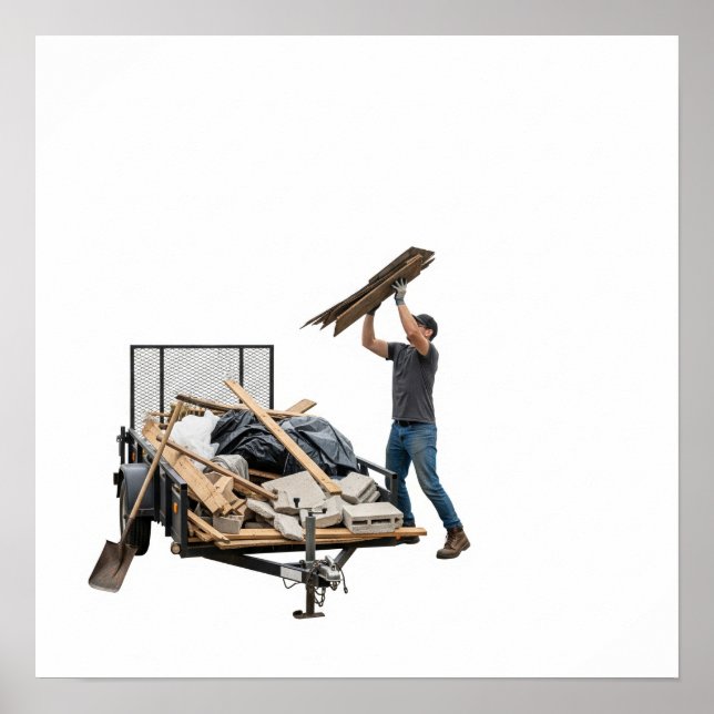 Debris Loading Action Graphic Poster (Front)