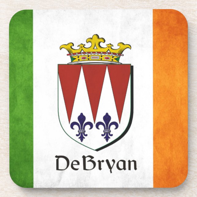 DeBryan Irish Flag Coaster (Front)