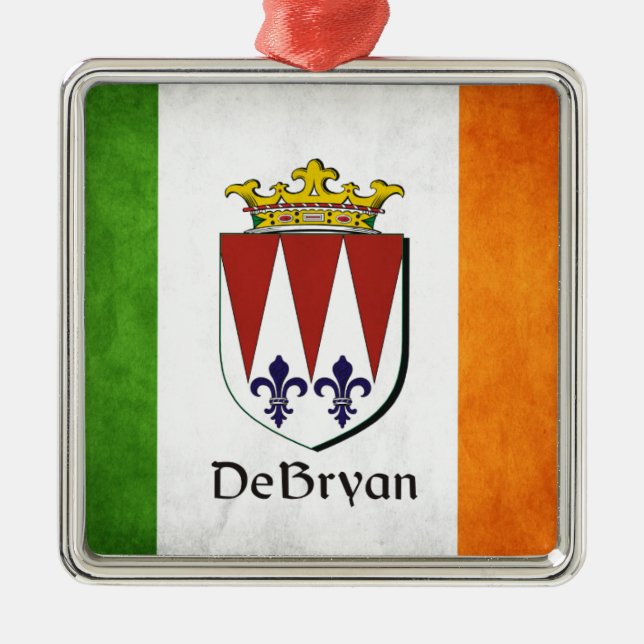 DeBryan Irish Flag Metal Tree Decoration (Front)