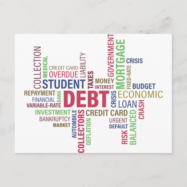 Debt-credit,loss Postcard (Front)