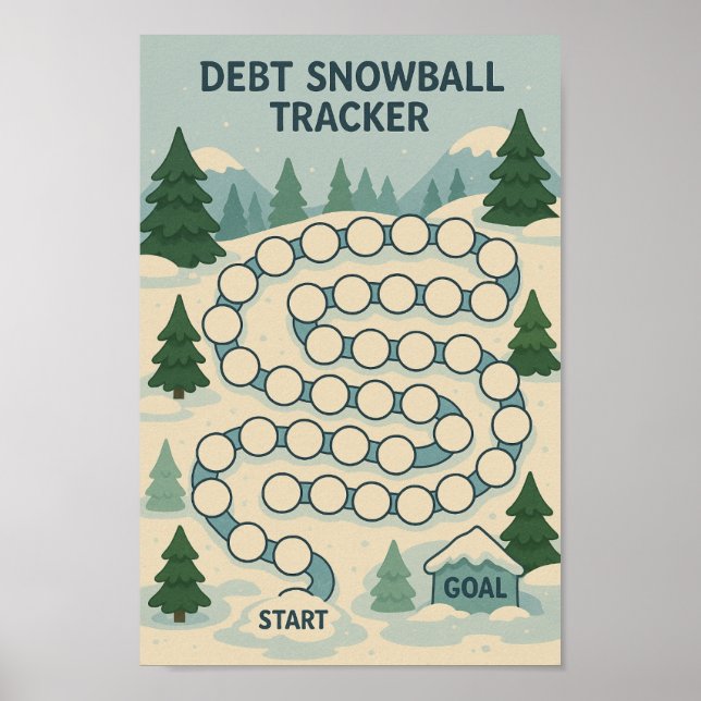 Debt Snowball Tracker Game Poster (Front)