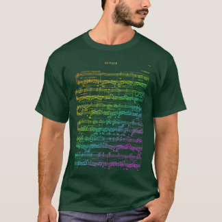 Debussy Reverie Rainbow retro T-Shirt