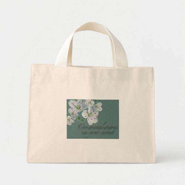 Debut Congratulations Spring Beauty Wildflower Mini Tote Bag (Front)